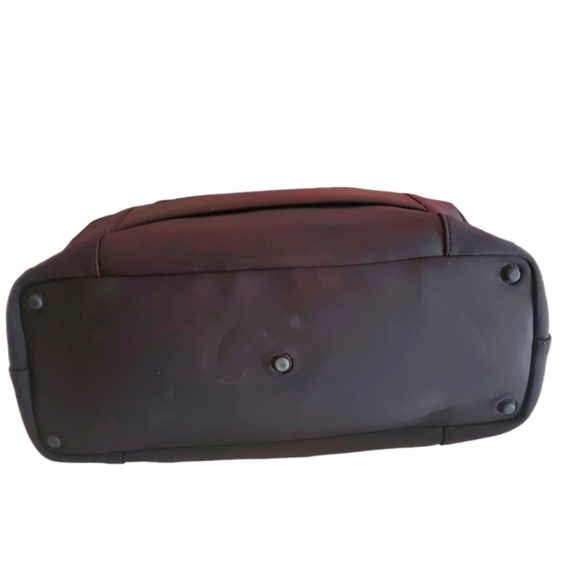 COLE HAAN Large Grandseries Black Neoprene Weekender Shoulder Bag/Tote/Duffle - Picture 5 of 15